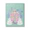 Stupell Industries Vintage Pastel Holiday Reindeer Canvas Wall Art